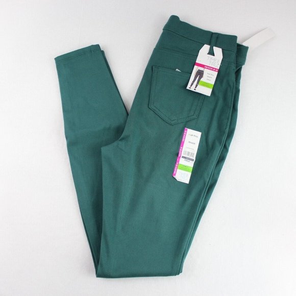 Time and Tru Pants - Time and Tru Women's High Rise Jegging Pant Size XS Pull On Stretch Green Teal